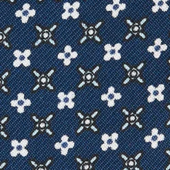 E.Marinella Portaocchiali In Seta|Portaocchiali In Seta|PORTAOCCHIALI BLU SCURO In seta stampata a mano