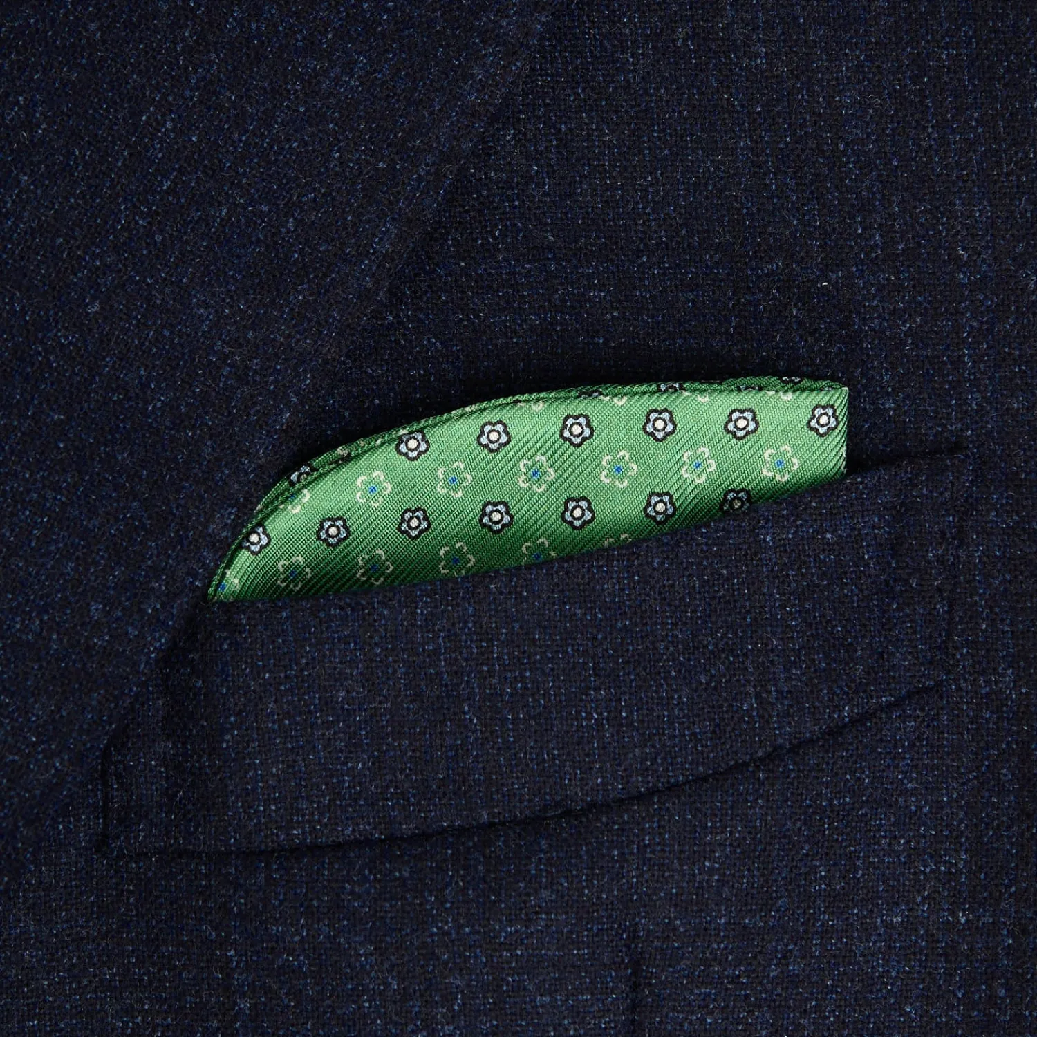 E.Marinella Portaocchiali In Seta|Portaocchiali In Seta|PORTAOCCHIALI VERDE CHIARO In seta stampata a mano