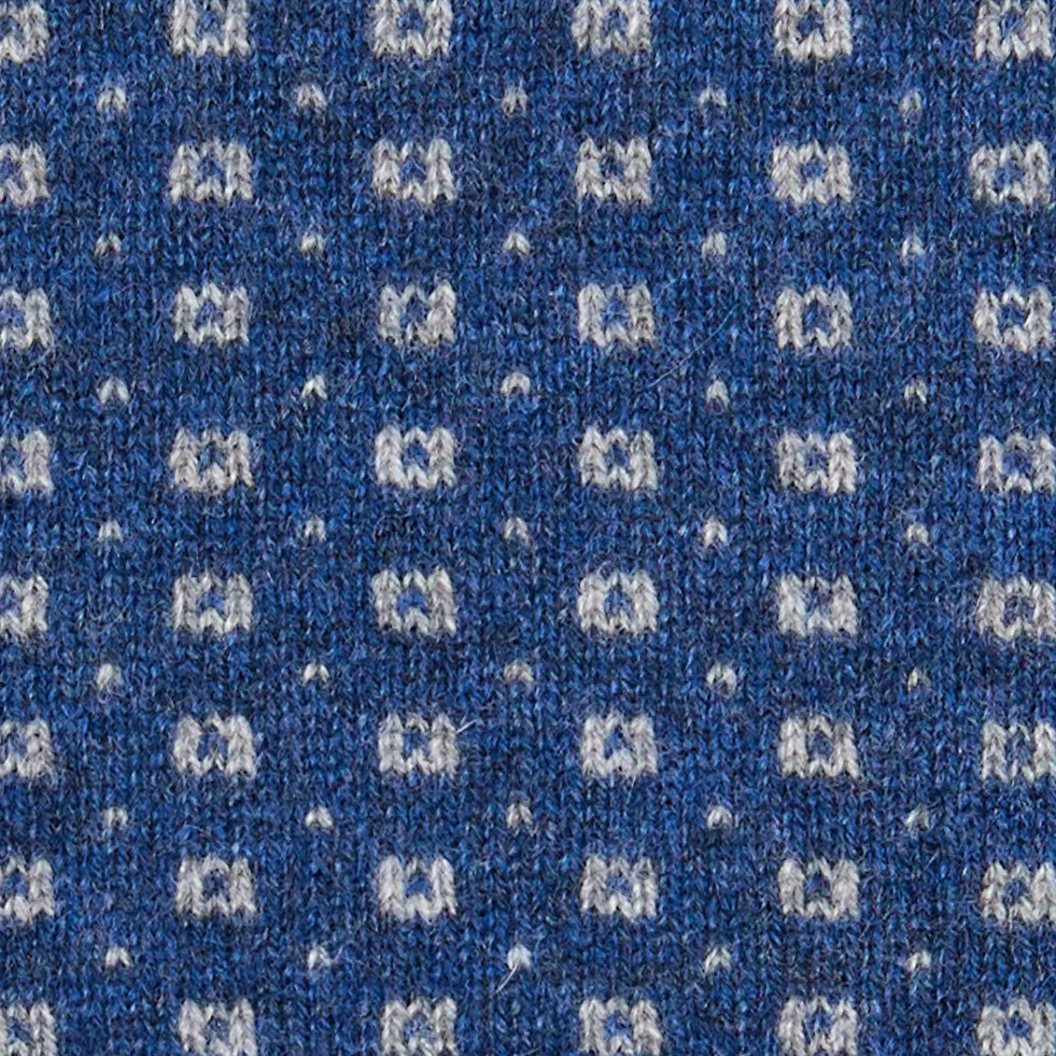 E.Marinella Scaldacollo|SCALDACOLLO BLU MICROFANTASIA In cashmere