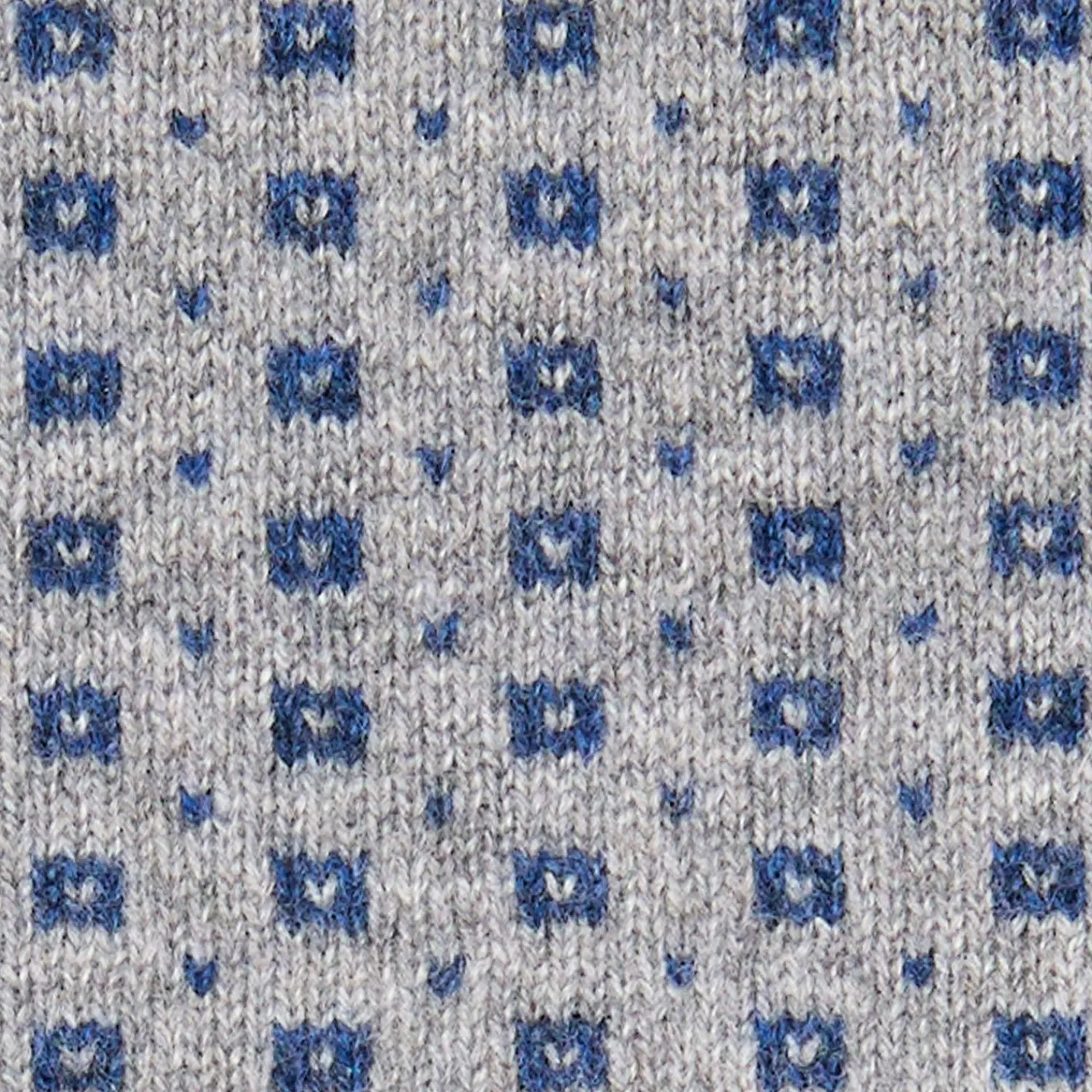 E.Marinella Scaldacollo|SCALDACOLLO BLU MICROFANTASIA In cashmere