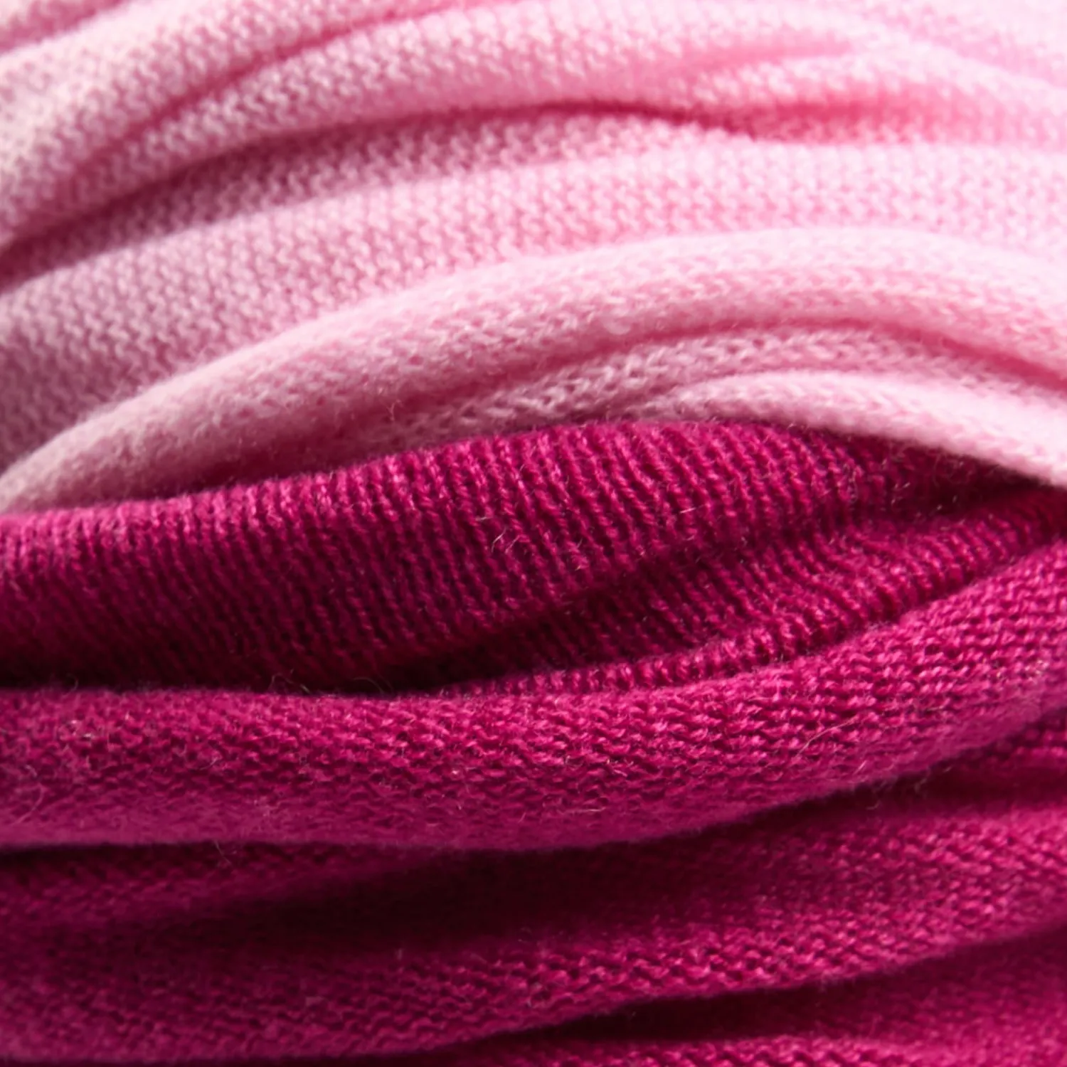 E.Marinella Scaldacollo|SCALDACOLLO FUCSIA E ROSA CHIARO DOPPIO INTRECCIO In cashmere