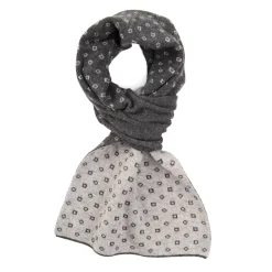 E.Marinella Scaldacollo|SCALDACOLLO GRIGIO SCURO MICROFANTASIA In cashmere