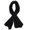 E.Marinella Scaldacollo|SCALDACOLLO NERO IN CASHMERETinta unita