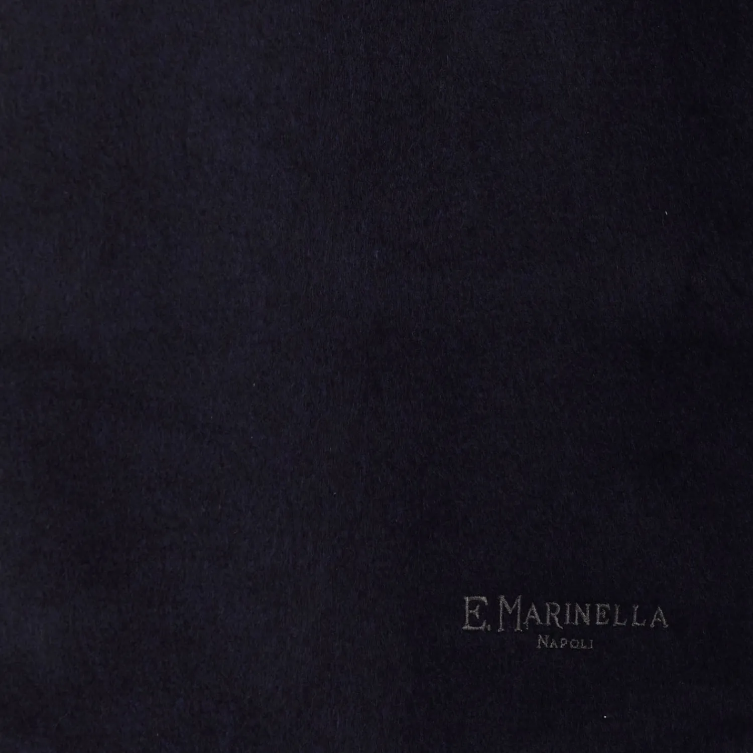 E.Marinella Sciarpe Invernali|Sciarpe Invernali|SCIARPA BICOLOR BLU E MARRONE SCURO IN SETA E CASHMERE Tinta unita