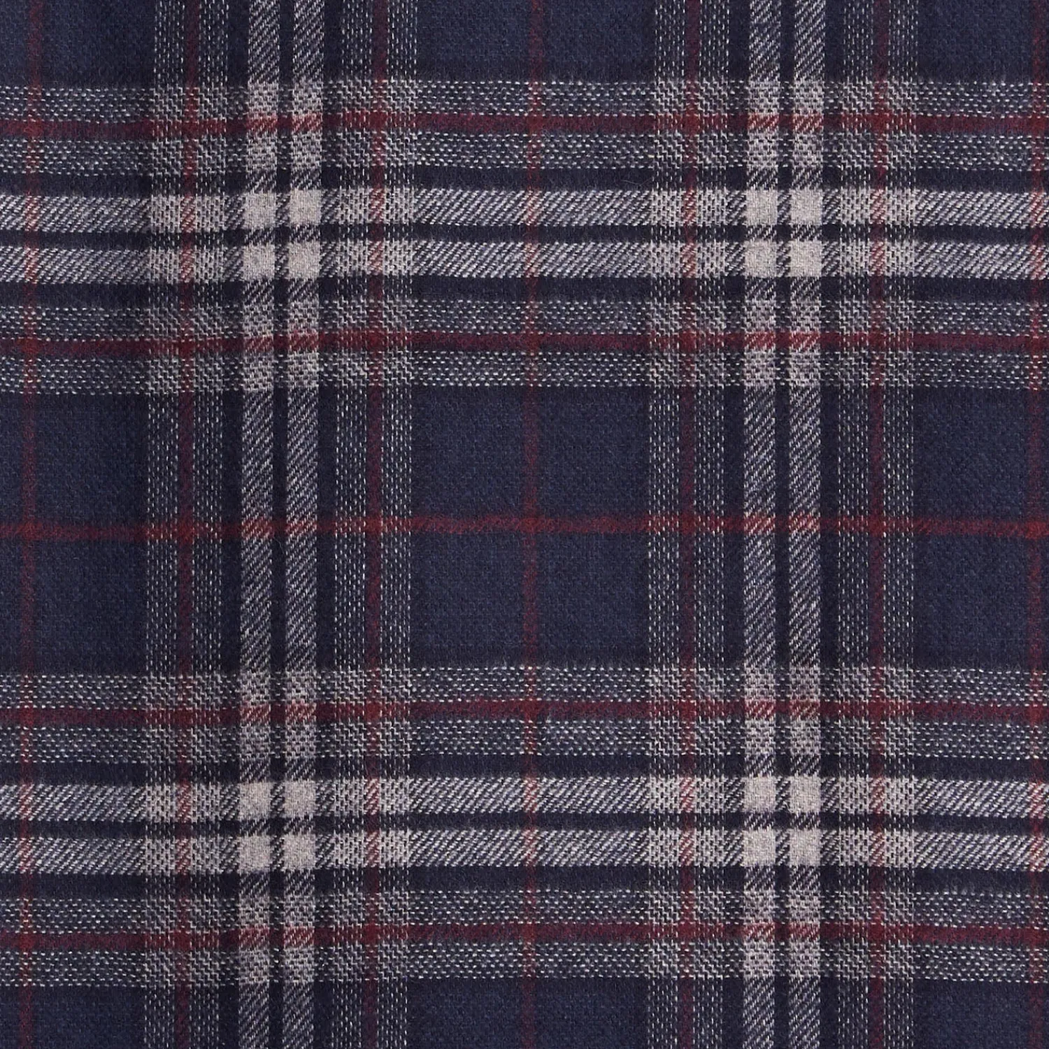 E.Marinella Sciarpe Invernali|Sciarpe Invernali|SCIARPA BICOLOR BLU SCURO IN SETA E CASHMERE Check