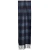 E.Marinella Sciarpe Invernali|Sciarpe Invernali|SCIARPA BICOLOR BLU SCURO IN SETA E CASHMERE Check