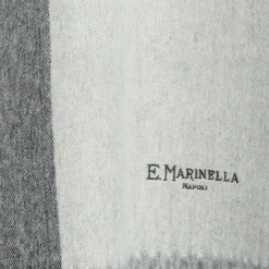 E.Marinella Sciarpe Invernali|Sciarpe Invernali|SCIARPA BICOLOR GRIGIO CHIARO IN LANA E CASHMERE Tinta unita