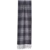 E.Marinella Sciarpe Invernali|Sciarpe Invernali|SCIARPA BICOLOR GRIGIO SCURO IN SETA E CASHMERE Check
