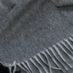 E.Marinella Sciarpe Invernali|Sciarpe Invernali|SCIARPA BICOLOR GRIGIO SCURO IN LANA E CASHMERE Tinta unita