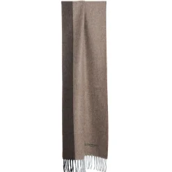 E.Marinella Sciarpe Invernali|Sciarpe Invernali|SCIARPA BICOLOR MARRONE IN LANA E CASHMERE Tinta unita