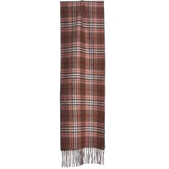 E.Marinella Sciarpe Invernali|Sciarpe Invernali|SCIARPA BICOLOR MARRONE IN SETA E CASHMERE Check