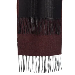 E.Marinella Sciarpe Invernali|Sciarpe Invernali|SCIARPA BICOLOR MARRONE IN SETA E CASHMERE Check