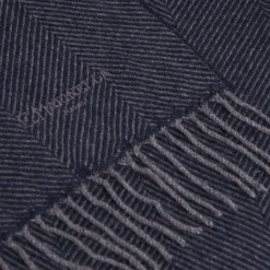 E.Marinella Sciarpe Invernali|SCIARPA COLOR BLU SCURO In cashmere
