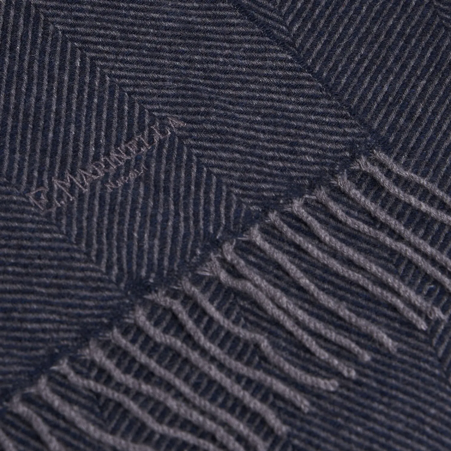 E.Marinella Sciarpe Invernali|SCIARPA COLOR BLU SCURO In cashmere