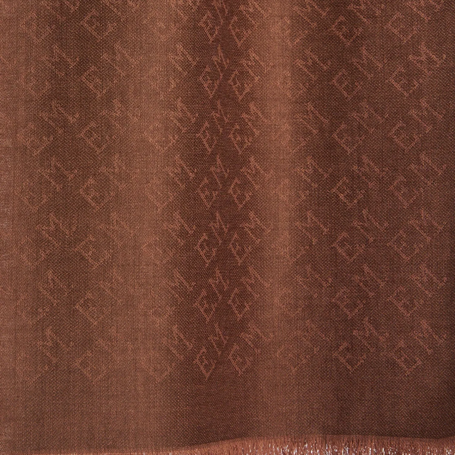 E.Marinella Sciarpe Invernali|Sciarpe Invernali|SCIARPA LOGO EM MARRONE CHIARO In lana e cashmere