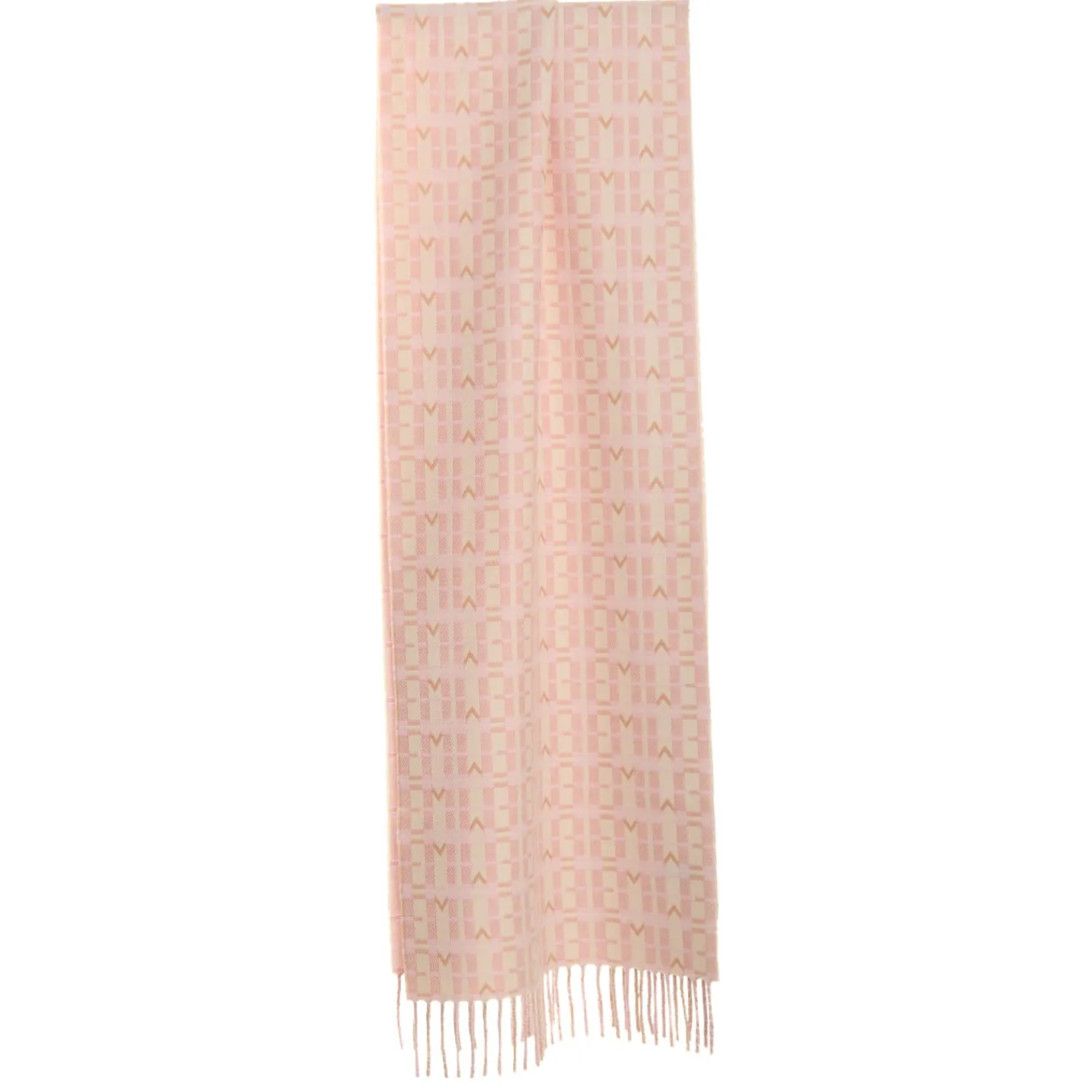 E.Marinella Sciarpe Invernali|SCIARPA LOGO EM ROSA In lana