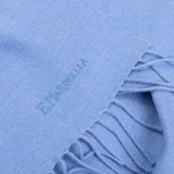 E.Marinella Sciarpe Invernali|SCIARPA TINTA UNITA AZZURRA In lana
