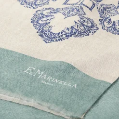 E.Marinella Sciarpe In Seta|SCIARPA TUBOLARE BEIGE IN SETA TWILL Busy pattern