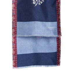 E.Marinella Sciarpe In Seta|SCIARPA TUBOLARE BLU SCURO IN SETA TWILL Paisley pattern