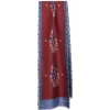E.Marinella Sciarpe In Seta|SCIARPA TUBOLARE BORDEAUX IN SETA TWILL Paisley pattern
