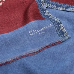 E.Marinella Sciarpe In Seta|SCIARPA TUBOLARE BORDEAUX IN SETA TWILL Paisley pattern