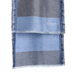 E.Marinella Sciarpe In Seta|SCIARPA TUBOLARE GRIGIA IN SETA TWILL Paisley pattern