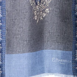 E.Marinella Sciarpe In Seta|SCIARPA TUBOLARE GRIGIA IN SETA TWILL Paisley pattern