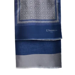 E.Marinella Sciarpe In Seta|SCIARPA TUBOLARE GRIGIO CHIARO IN SETA TWILL Classic daisy