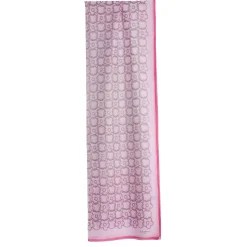 E.Marinella Sciarpe Estive|SCIARPA TUBOLARE IN VOILE DI COTONE E SETA ROSA Fiore monogram 100