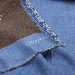E.Marinella Sciarpe In Seta|SCIARPA TUBOLARE MARRONE SCURO IN SETA TWILL Paisley pattern