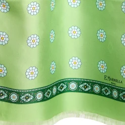E.Marinella Sciarpe In Seta|SCIARPA TUBOLARE VERDE IN SETA TWILL Geometric harmony