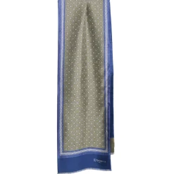 E.Marinella Sciarpe In Seta|SCIARPA TUBOLARE VERDE IN SETA TWILL Classic daisy