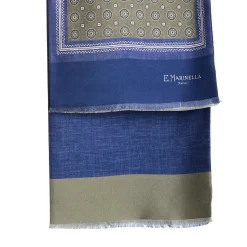 E.Marinella Sciarpe In Seta|SCIARPA TUBOLARE VERDE IN SETA TWILL Classic daisy