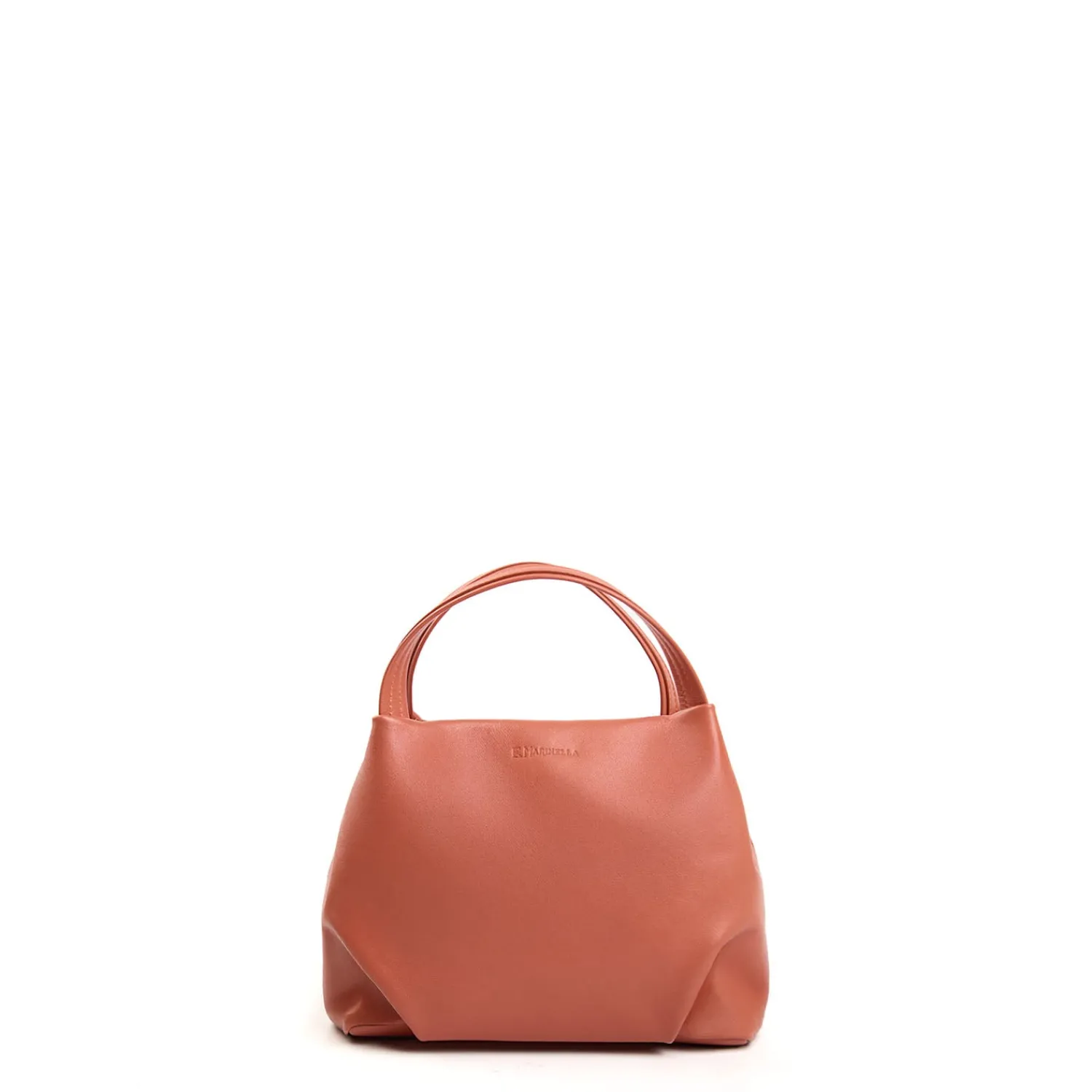 E.Marinella Mini Bag|SOFT MINI BAG ARANCIONE SCURO In pelle liscia