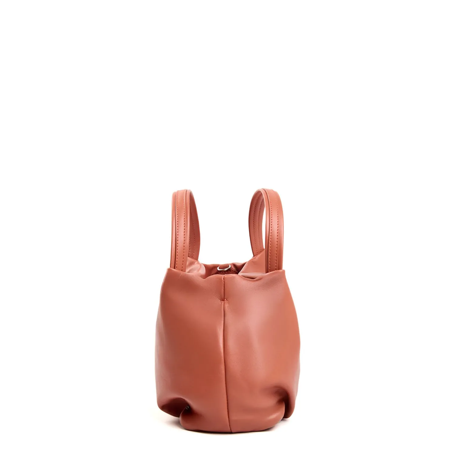 E.Marinella Mini Bag|SOFT MINI BAG ARANCIONE SCURO In pelle liscia