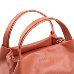 E.Marinella Mini Bag|SOFT MINI BAG ARANCIONE SCURO In pelle liscia