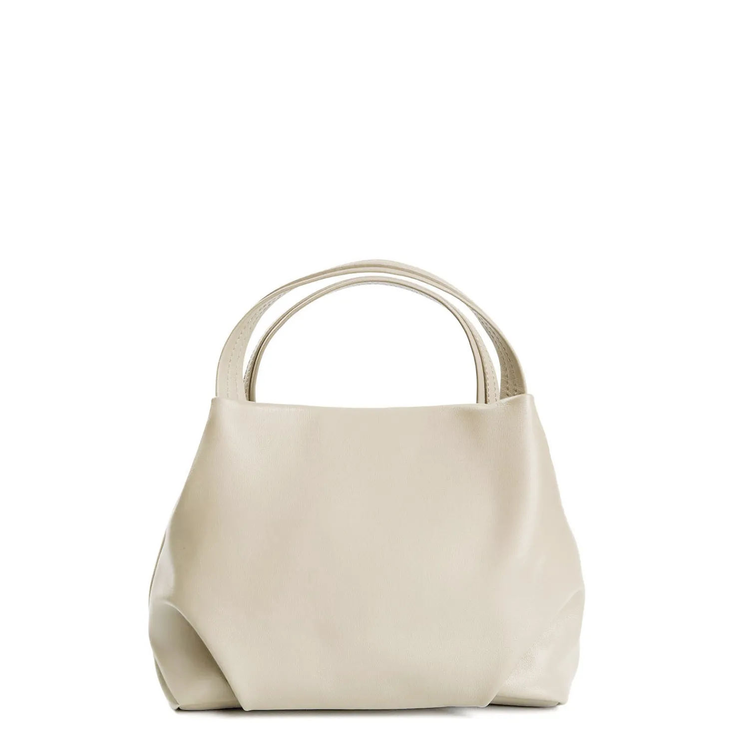 E.Marinella Mini Bag|SOFT MINI BAG BEIGE POLVERE In pelle liscia