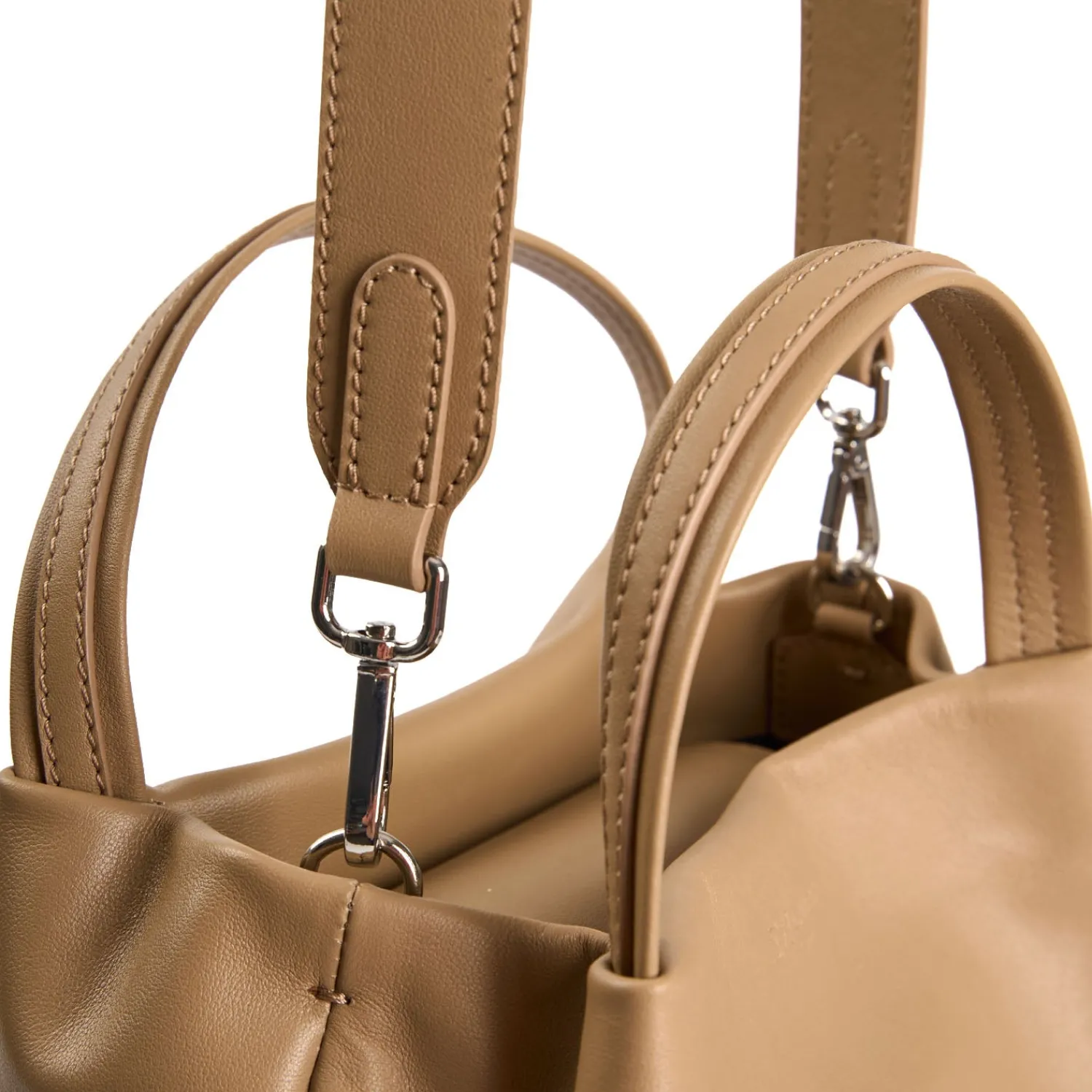 E.Marinella Mini Bag|SOFT MINI BAG CUOIO POLVERE In pelle liscia