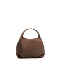 E.Marinella Mini Bag|SOFT MINI BAG MARRONE SCURO In pelle liscia