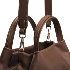 E.Marinella Mini Bag|SOFT MINI BAG MARRONE SCURO In pelle liscia