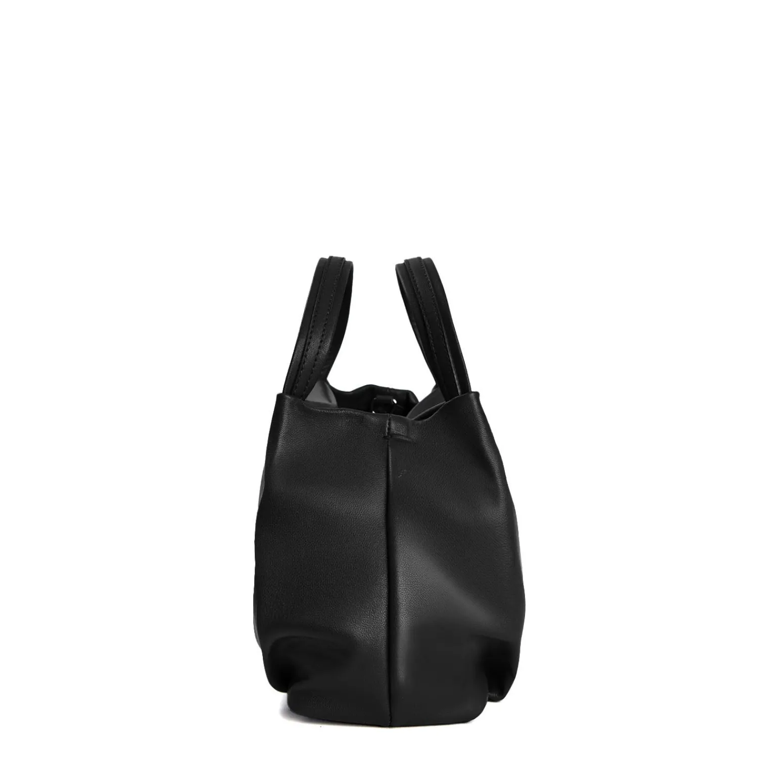 E.Marinella Mini Bag|SOFT MINI BAG NERA In pelle liscia
