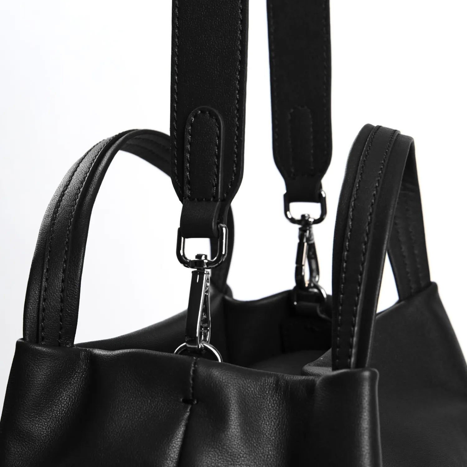E.Marinella Mini Bag|SOFT MINI BAG NERA In pelle liscia
