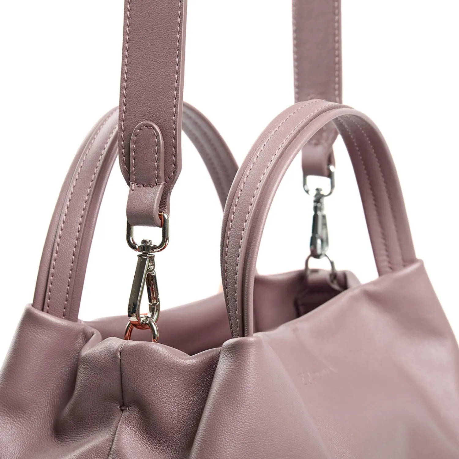 E.Marinella Mini Bag|SOFT MINI BAG ROSA In pelle liscia