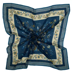 E.Marinella Sciarpe Invernali|STOLA BLU 140 IN LANA E CASHMERE Albero della vita