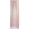 E.Marinella Sciarpe Estive|STOLA IN VOILE DI COTONE E SETA ARANCIONE Fiore monogram 100