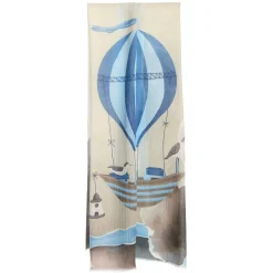 E.Marinella Sciarpe Invernali|STOLA MARRONE IN CASHMERE Collezione mongolfiere