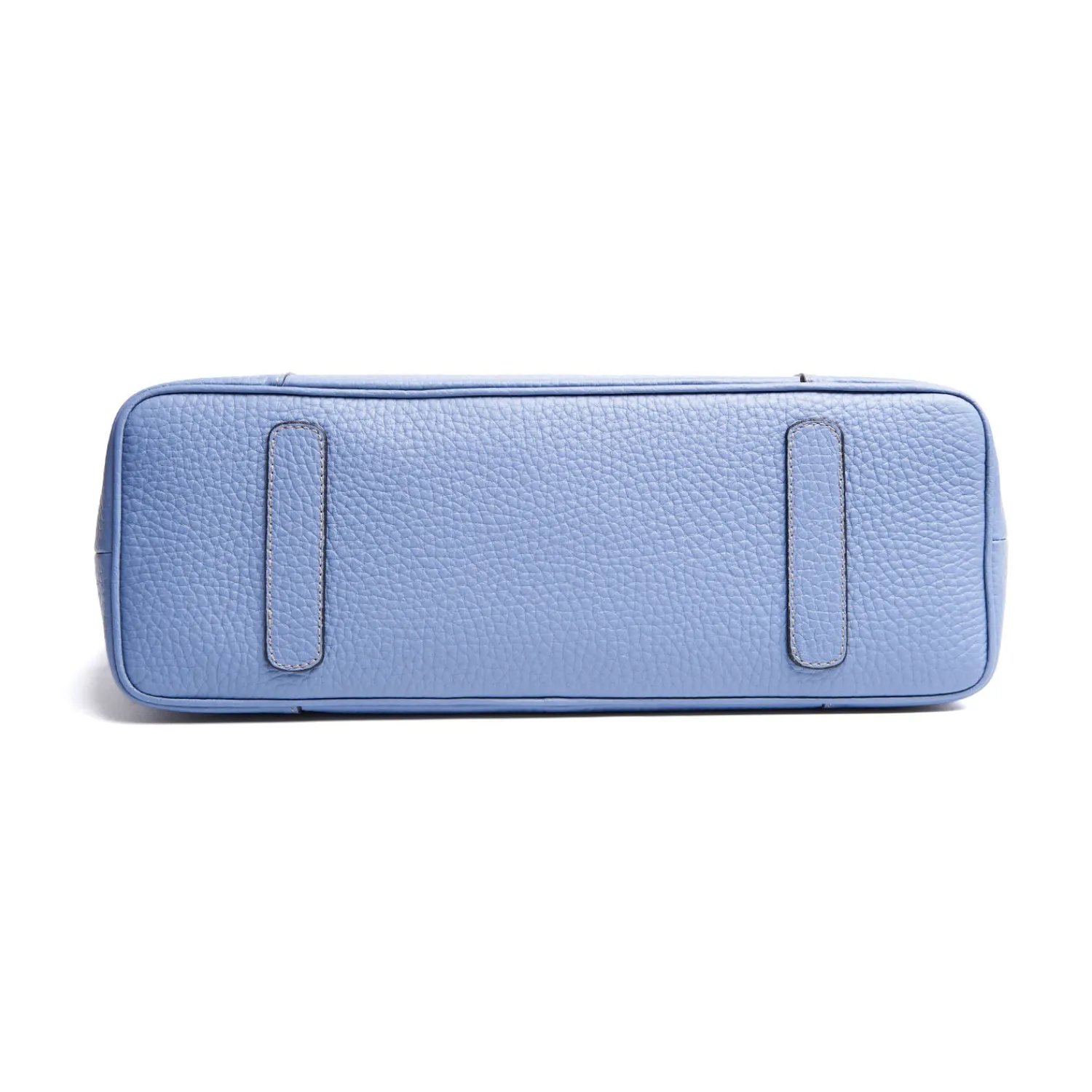 E.Marinella Tote Bag|TOTE BAG AZZURRO POLVERE In pelle martellata