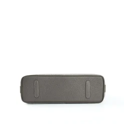E.Marinella Tote Bag|TOTE BAG MIDI GRIGIO CHIARO In lana e pelle