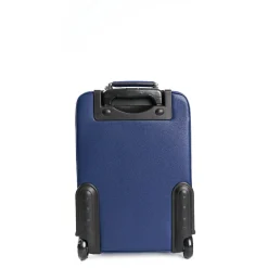 E.Marinella Borse Da Viaggio E Trolley|Borse Da Viaggio E Trolley|TROLLEY SEMIRIGIDO BLU In pelle martellata