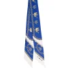 E.Marinella Twilly E Bandeaux|TWILLY IN SETA BLU Lucky elephant